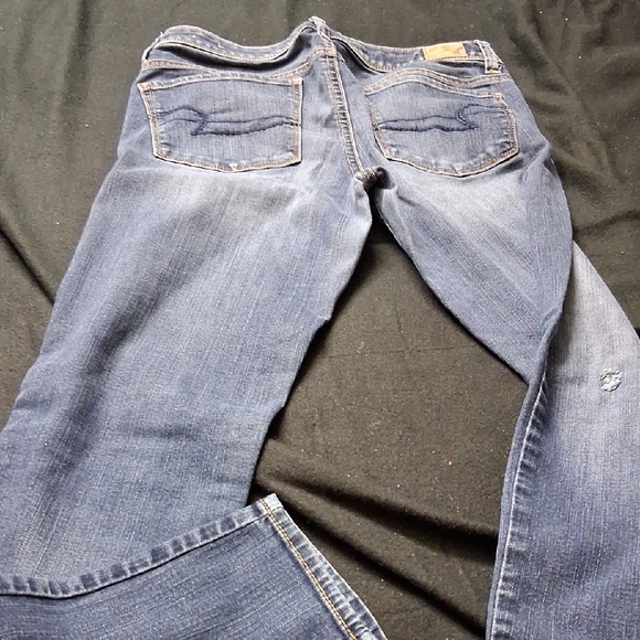 American Eagle Outfitters Dark Blue Skinny Jeans - Picture 4 of 4